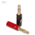 Dynavox Bananenstecker 2 x rot, 2 x schwarz Lautsprecherstecker, Stecker 4er Set