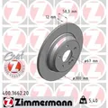 ZIMMERMANN 2x Bremsscheibe hinten Ø300 mm Voll für Mercedes-Benz S-Klasse W221