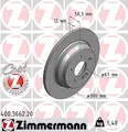 2x ZIMMERMANN Bremsscheibe Hinterachse für MERCEDES-BENZ