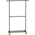 Songmics Garderobenständer HSR62BK, schwarz, aus Metall, 198 x 130cm