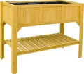 HABAU Hochbeet mit Ablagefläche und perforierter Folie, 119 x 57 x 89 cm