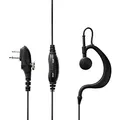 Midland MA-27M Headset, Ohrbügel, Monaural, mit Kabel, schwarz, Kopfhörer und Mikro, In-Ear