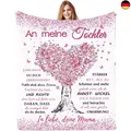 ACCZ Kuscheldecke Flauschige Personalisierte Decke Geschenke An Meine Tochter,