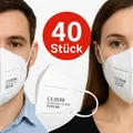 SIMPLECASE 40x FFP2 Masken CE0598,Atemschutzmaske Partikelfiltermaske Staubmaske