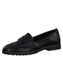 Tamaris Damen Loafer flach, schwarz, 37 EU