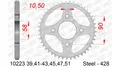 AFAM Standard Stahlritzel hinten 10223 - 428