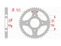 23378 - Standard Stahlkrone 10223 - 428 kompatibel mit HONDA CG 125 BR (CG125BR)