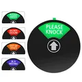 Sichtschutzschild,In Einem Meeting Schild, Büroschild,Do Not Disturb Schild, mit Englisch “PLEASE KNOCK”“DO NOT DISTURB”“OUT OF OFFICE”“IN A MEETING” 15,7 cm, Schwarz