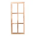 UNUS Deko Fenster aus Holz, Fensterrahmen im Vintage Design, Bilderrahmen rechteckig 76 x 32 x 2 cm