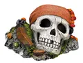 Nobby Aqua Ornaments Piraten Totenkopf, 14,5 x 12,5 x 8,5 cm, 1 Stück