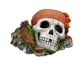 Nobby Aquariendeko Aquariendekoration Piraten Totenkopf auf Felsen