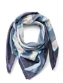 CECIL Damen B572458 Bedrucktes Tuch, Dark Navy Blue, A