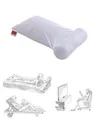 Hefel Nackenstützkissen-Set Hefel Lesekissen 40x80 cm mit integrierter Nackenrolle, Füllung: 100% PES-Softbausch-Faserbällchen (Polyester), Kissen mit Bezug, Kissen mit Bezug