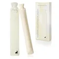 Nordstern Wärmflaschen Schlauch Lang mit Bezug - Flauschige Nackenwärmflasche für die Schultern - Längliche Auslaufsichere Bettflasche 75 cm - Ideal für Erwachsene & Kinder