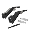 Hochklappbeschlag FREEspace Push to Open (pto) Typ B, anthrazit für Korpushöhe 225-650 mm (Klappengewicht von 0,7 bis 4,3 Kg) Klappenhalter von SOTECH