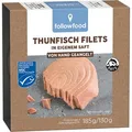 followfood Fischkonserve Thunfisch-Filets, in eigenem Saft, MSC zertifiziert, 185 g