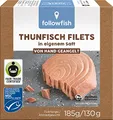 followfish MSC Thunfisch Filets im eigenen Saft, 185 g