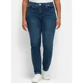 Sheego Bequeme Jeans Skinny Jeans . Skinny mit Bodyforming-Effekt blau 116