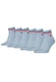 Tommy Hilfiger Unisex Quarter Socken im Retro Design knöchelhoch 6-er Pack, Farbe:Light Blue Melange, Socken & Strümpfe:43-46