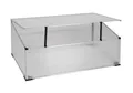 Spetebo Frühbeet Frühbeetkasten mit Aluminium Rahmen - 100 x 60 cm (Packung, 1 St., 1 tlg), Kleines Gewächshaus mit Schrägdach