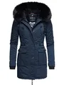 Navahoo Damen Warmer Winterparka mit Kapuze Luluna Prc Blau Gr. XS