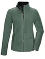 killtec Damen Fleecejacke mit Stehkragen KOW 3 WMN FLC JCKT, grüngrau, 42, 43293-000