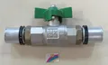 Pipetec Press - Kugelhahn 20 x 2 Flügelgriff grün Sanitär PFKU20D