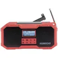 Albrecht DR 112 Outdoorradio DAB+, UKW Notfallradio, USB, Bluetooth Akku-Ladefunktion, Handkurbel, Solarpanel, spritzwassergeschützt, stoßfest, Taschenlampe,