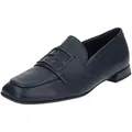Slipper HÖGL "Högl Slipper Leder", Damen, Gr. 38, blau (dunkelblau), Leder, casual, Schuhe