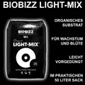 BioBizz Light Mix 50L Erde Substrat Pflanzerde Anzucht Pflanzenzucht Soil Perlit