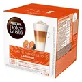 Nescafe Kaffeekapseln Dolce Gusto, Latte Macchiato Caramel, 16 Kapseln
