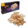 UGEARS Schatulle 3D Modellbausatz Holztruhe-3D Holzbausatz Schatzkiste-3D Puzzle Erwachsene Box (Antik-Schatulle)