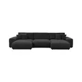 S-STYLE Wohnlandschaft  Mollis ¦ grau ¦ Maße (cm): B: 350 H: 77