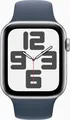 Apple Watch SE | 40mm | Wi-Fi | Premium | Armband Blau | Gehäuse Silber/Gold
