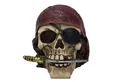 MystiCalls Dekofigur Totenkopf Pirat mit Messer - Figur, Deko, Halloween (1 St), Sammelfigur, Sammlerfigur, Designerfigur, Dekofigur, Dekorationsobjekt