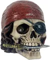 Totenkopf "Pirat mit Messer" - Gothic, Halloween, Dekoration