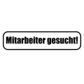 Mitarbeiter gesucht Magnet-Schild I 40 x10 cm I Schwarz I Magnet-Folie I hin_571
