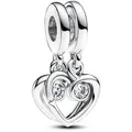 Pandora Charm-Einhänger PANDORA MOMENTS Charm teilbar "Forever & Always" 793232C01