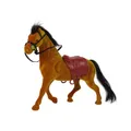 Lean Toys Bauernhof Braunes Samtpferd figurine