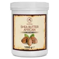 Sheabutter Raffiniert 1000g - Butyrospermum Parkii - Karité Bodybutter - Körperbutter - Shea Butter für Sehr Trockene Haut - Haarkur - Hautpflege - Nägelpflege - Handpflege - Massage