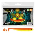 Lieblingsköder Kunstköder 4 Lieblingsköder Gummifische zum Zanderangeln mit Gummifisch 12,5 cm, (1-St)