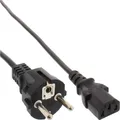 InLine Netzkabel Schutzkontakt gerade auf Kaltgerätestecker C13 5m schwarz