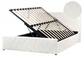 Schickes Doppelbett creme weiß mit Bettkasten und Lattenrost 160x200 cm Rochefor