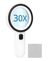 ® Lupe mit 12 Led Licht, 30X Handlupe Leselupe, leselupe mit licht, für Lesen...