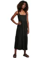 Urban Classics Ladies Long Valance Summer Dress Frauen Langes Kleid schwarz XS