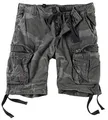 Surplus Raw Vintage Airborne Vintage Herren Cargo Shorts, blackcamo, 4XL