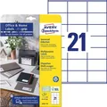 AVERY Zweckform 210 Etiketten 3481-10 weiß 70,0 x 41,0 mm