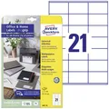 Avery-Zweckform 3481-10 Universal-Etiketten 70 x 41mm Papier Weiß 210 St. Permanent haftend Farblaserdrucker, Laserdrucker