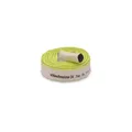 Ø 1 1/2 Zoll - 38 mm, 10 m Flachschlauch | Bauschlauch | Industrieschlauch | Synthetischer Gummi, Weiß mit Grün, 10 Bar, -20°C bis +60°