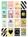 16 Premium Geburtstagskarten Happy Birthday 18x12cm + Kuverts Geburtstag Karten